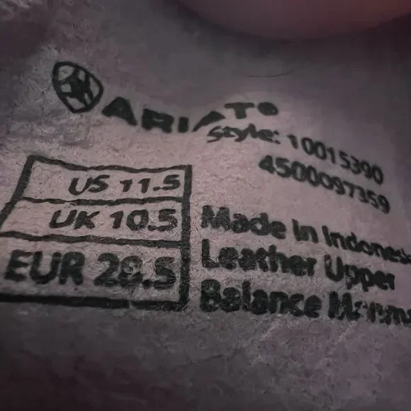 Ariat Tombstone Square Toe Western Cowgirl Boots Youth Size 11.5 - Picture 8 of 8